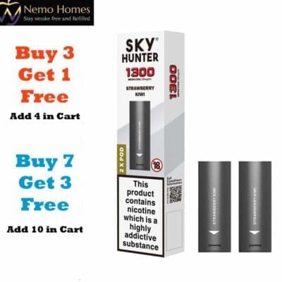 Buy Sky Hunter Vape Pod Cartridge 4 in 1 Disposable - Free UK Next Day Delivery (no minimum spend)