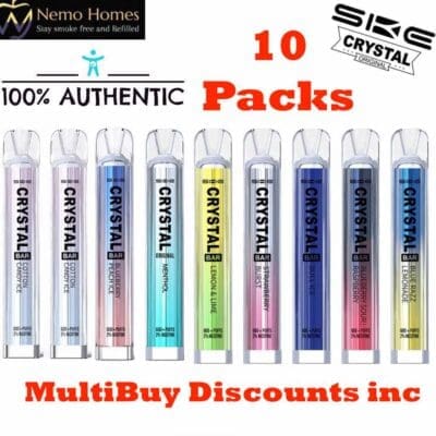Buy SKE Crystal 20mg Vape 10 Packs  - Free UK Next Day Delivery (no minimum spend)