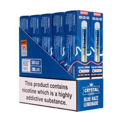 Buy SKE Crystal 20mg Disposable Vape 10 Packs Disposable - Free UK Next Day Delivery (no minimum spend)