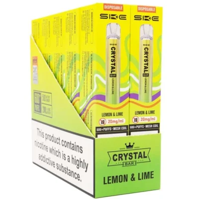 Buy SKE Crystal 20mg Disposable Vape 10 Packs Disposable - Free UK Next Day Delivery (no minimum spend)
