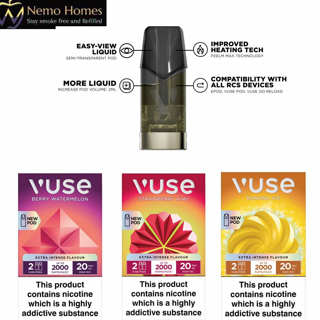 Buy Vuse Extra Intense Flavour Epods epod - Free UK Next Day Delivery (no minimum spend)