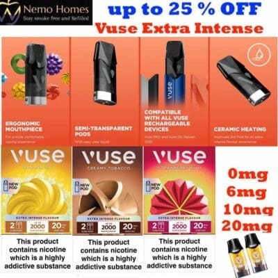 Buy Vuse Extra Intense Flavour Epods epod - Free UK Next Day Delivery (no minimum spend)
