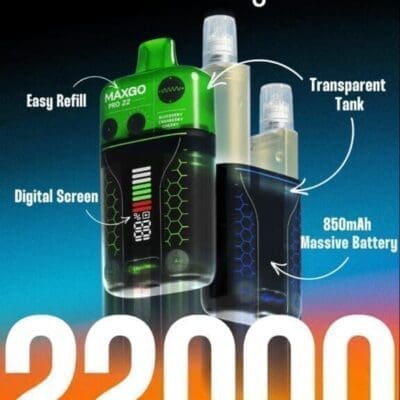 Buy RELX MAXGO Pro 22K Rechargeable Vape Kit Cotton - Free UK Next Day Delivery (no minimum spend)