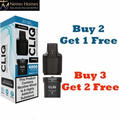 Buy Avomi Cliq Prefilled Vape Pod Replacement  - Free UK Next Day Delivery (no minimum spend)
