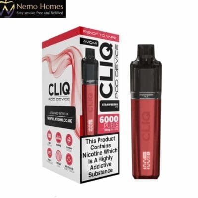 Buy Avomi Cliq 6000 Puffs Prefilled Vape Kit  - Free UK Next Day Delivery (no minimum spend)