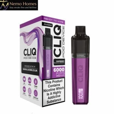Buy Avomi Cliq 6000 Puffs Prefilled Vape Kit  - Free UK Next Day Delivery (no minimum spend)