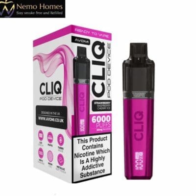 Buy Avomi Cliq 6000 Puffs Prefilled Vape Kit  - Free UK Next Day Delivery (no minimum spend)
