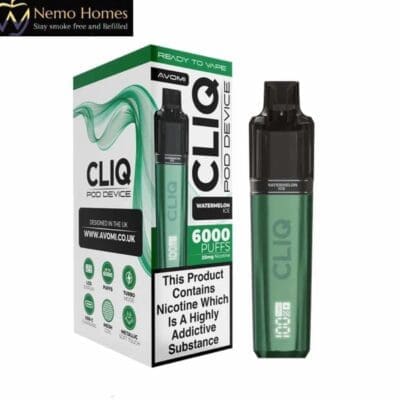 Buy Avomi Cliq 6000 Puffs Prefilled Vape Kit  - Free UK Next Day Delivery (no minimum spend)