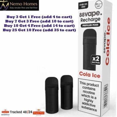 Buy 88Vape Recharge Vape Kit and Pods - Free UK Next Day Delivery (no minimum spend)