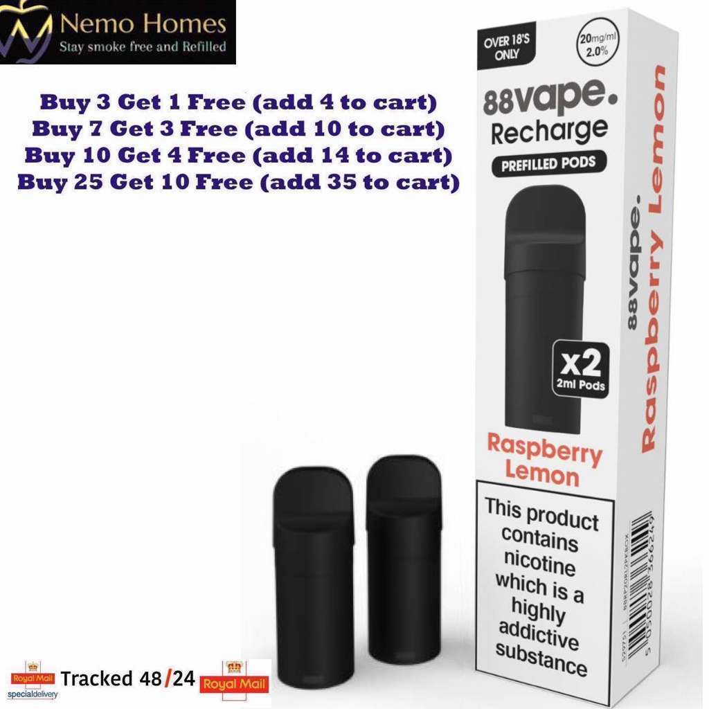 Buy 88Vape Recharge Vape Kit and Pods - Free UK Next Day Delivery (no minimum spend)