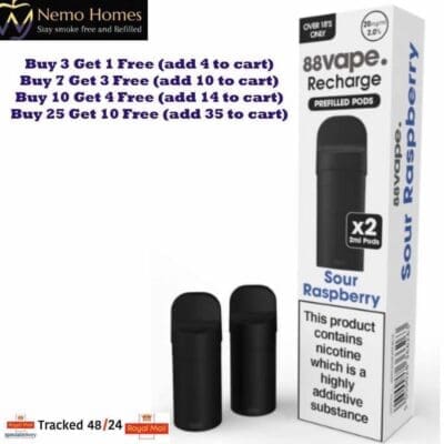 Buy 88Vape Recharge Vape Kit and Pods - Free UK Next Day Delivery (no minimum spend)