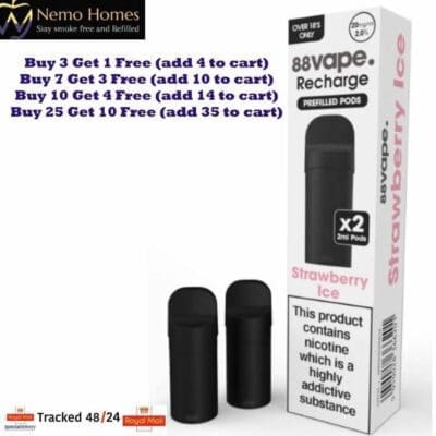 Buy 88Vape Recharge Vape Kit and Pods - Free UK Next Day Delivery (no minimum spend)