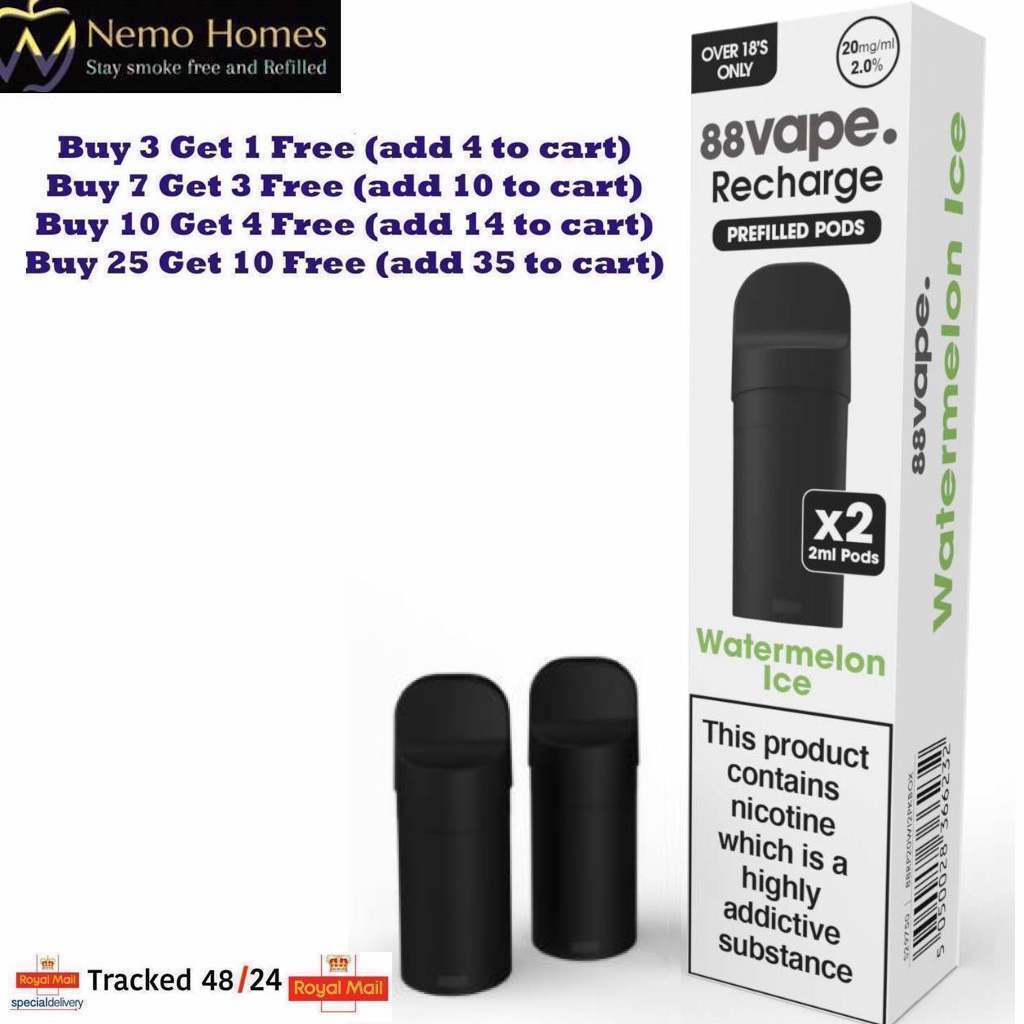 Buy 88Vape Recharge Vape Kit and Pods - Free UK Next Day Delivery (no minimum spend)