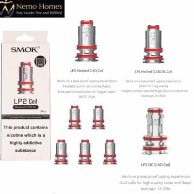Buy Smok LP2 Coils Replacement  - Free UK Next Day Delivery (no minimum spend)