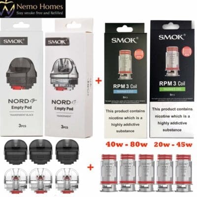 Buy Smok Nord GT Pods and Coils  - Free UK Next Day Delivery (no minimum spend)