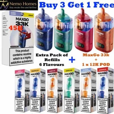 Buy RELX MAXGO Combo 33k | MaxGo 33k Kit Relx - Free UK Next Day Delivery (no minimum spend)
