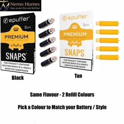 Buy Epuffer Snaps Magnetic Cartridge Cartomizer Refills  - Free UK Next Day Delivery (no minimum spend)