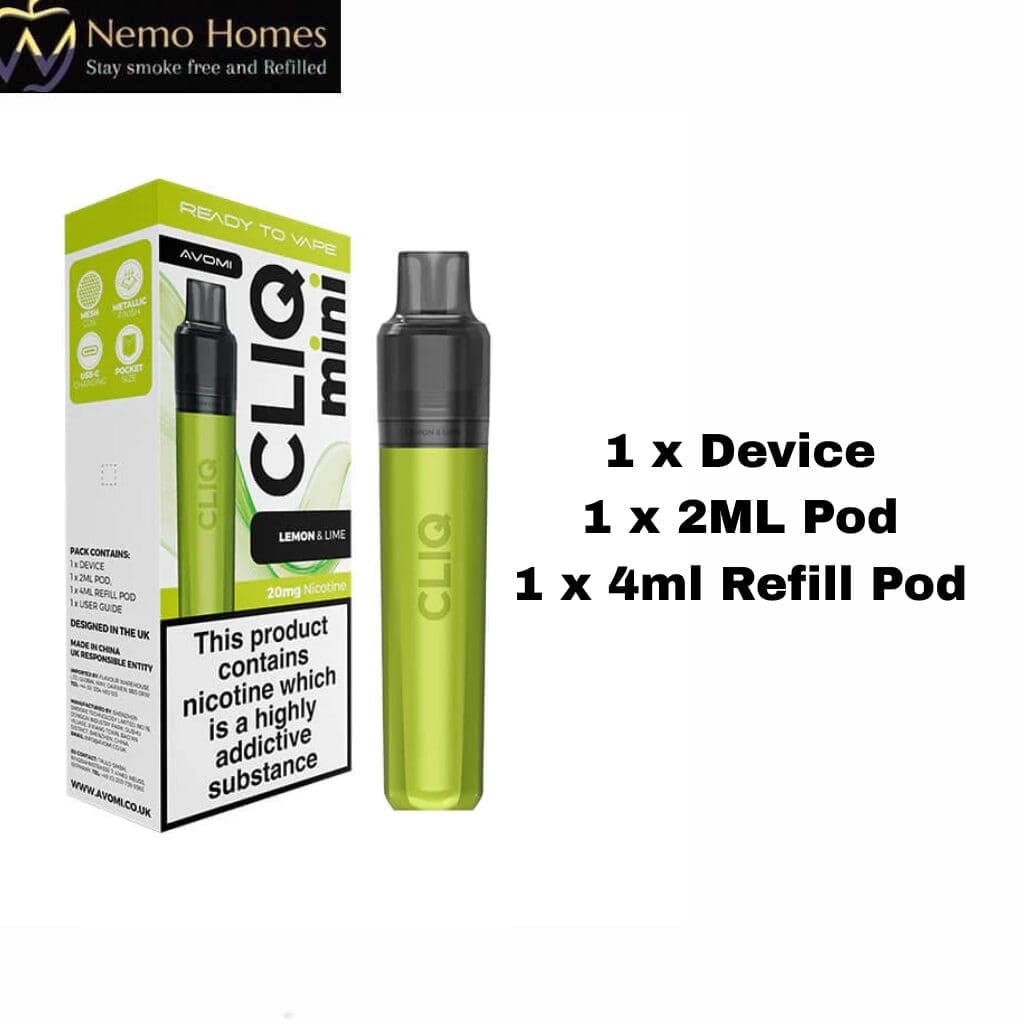 Buy Avomi CLIQ Mini Prefilled Pod Kit - Free UK Next Day Delivery (no minimum spend)