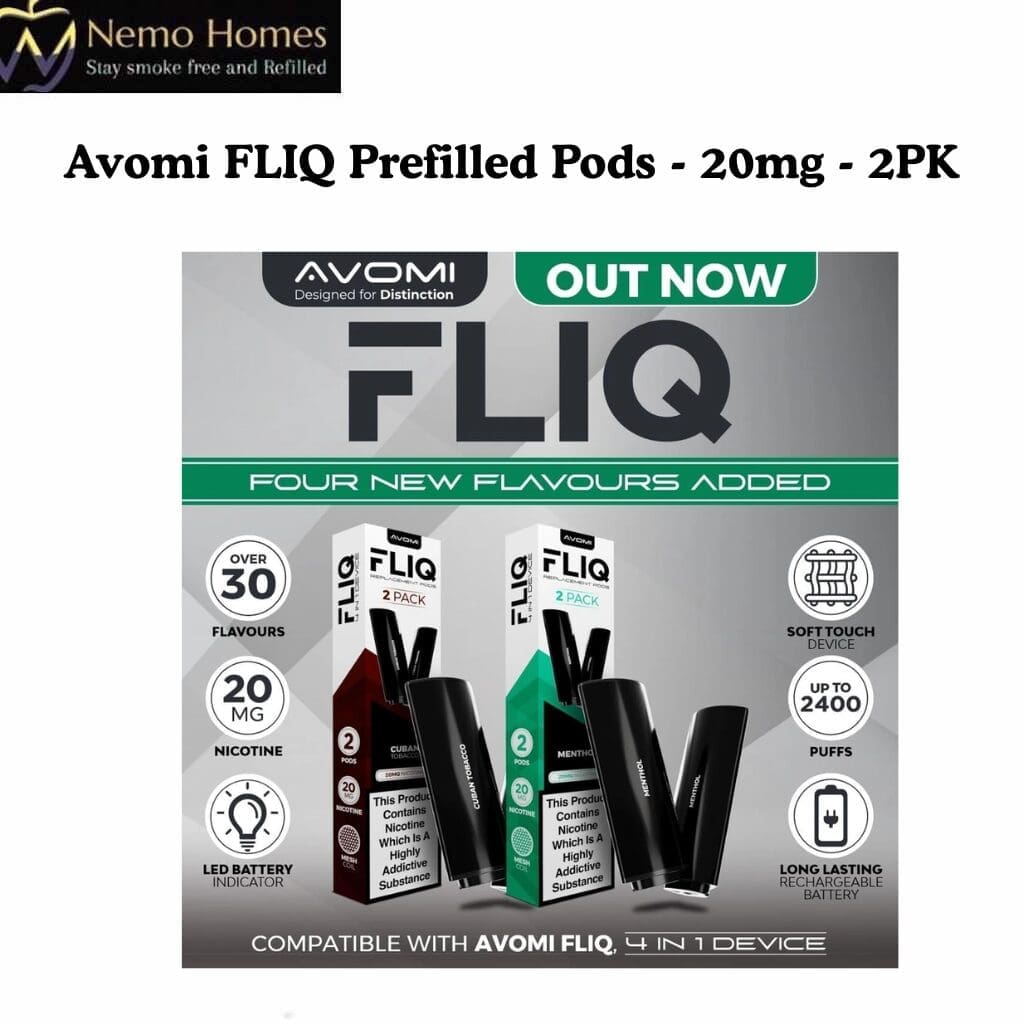Buy Avomi FLIQ Pod Refill -Prefilled - Free UK Next Day Delivery (no minimum spend)