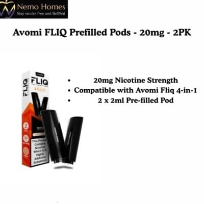 Buy Avomi FLIQ Pod Refill -Prefilled - Free UK Next Day Delivery (no minimum spend)