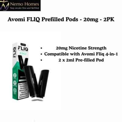 Buy Avomi FLIQ Pod Refill -Prefilled - Free UK Next Day Delivery (no minimum spend)