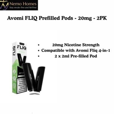 Buy Avomi FLIQ Pod Refill -Prefilled - Free UK Next Day Delivery (no minimum spend)