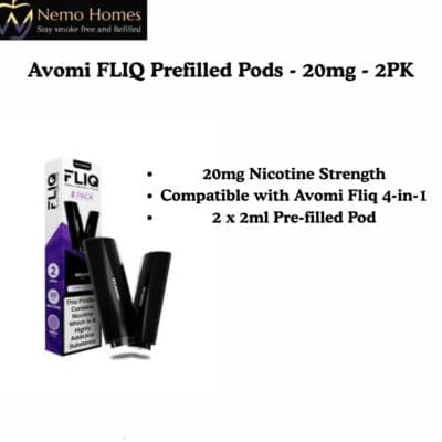 Buy Avomi FLIQ Pod Refill -Prefilled - Free UK Next Day Delivery (no minimum spend)