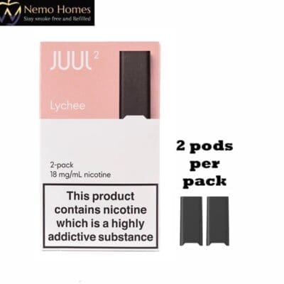 Buy JUUL 2 Lychee 18mg Pod  - Free UK Next Day Delivery (no minimum spend)
