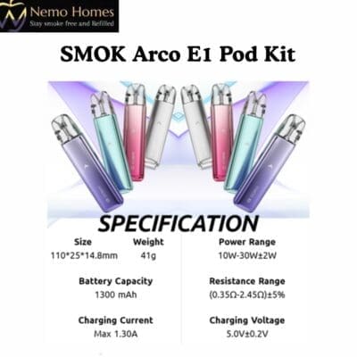 Buy SMOK Arco E1 Pod Kit  - Free UK Next Day Delivery (no minimum spend)