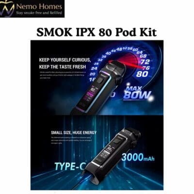 Buy SMOK IPX 80 Pod Kit  - Free UK Next Day Delivery (no minimum spend)