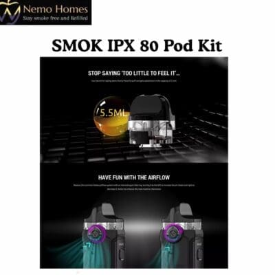 Buy SMOK IPX 80 Pod Kit  - Free UK Next Day Delivery (no minimum spend)