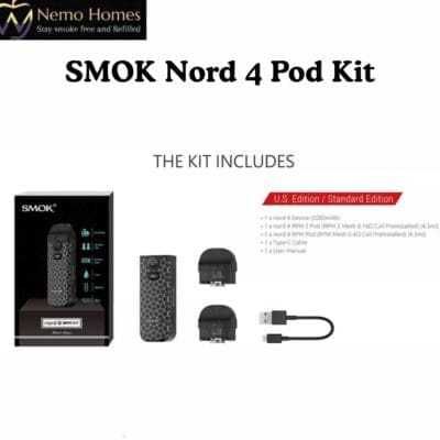 Buy SMOK Nord 4 Pod Kit  - Free UK Next Day Delivery (no minimum spend)