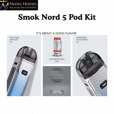 Buy SMOK Nord 5 Pod Kit  - Free UK Next Day Delivery (no minimum spend)