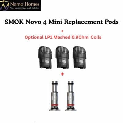 Buy SMOK Novo 4 Mini Replacement Pods  - Free UK Next Day Delivery (no minimum spend)