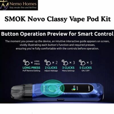 Buy SMOK Novo Classy Pod Kit - Free UK Next Day Delivery (no minimum spend)