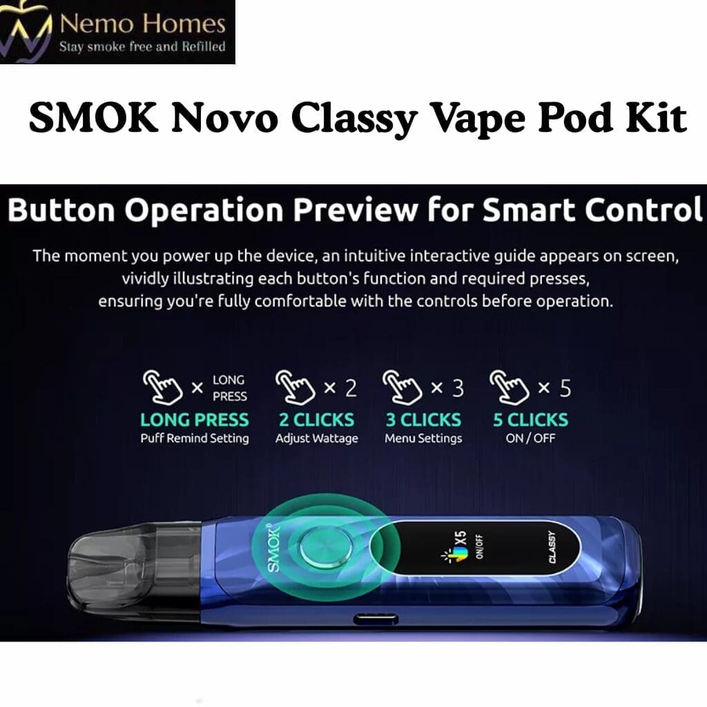 Buy SMOK Novo Classy Pod Kit - Free UK Next Day Delivery (no minimum spend)