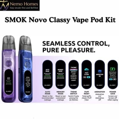 Buy SMOK Novo Classy Pod Kit - Free UK Next Day Delivery (no minimum spend)