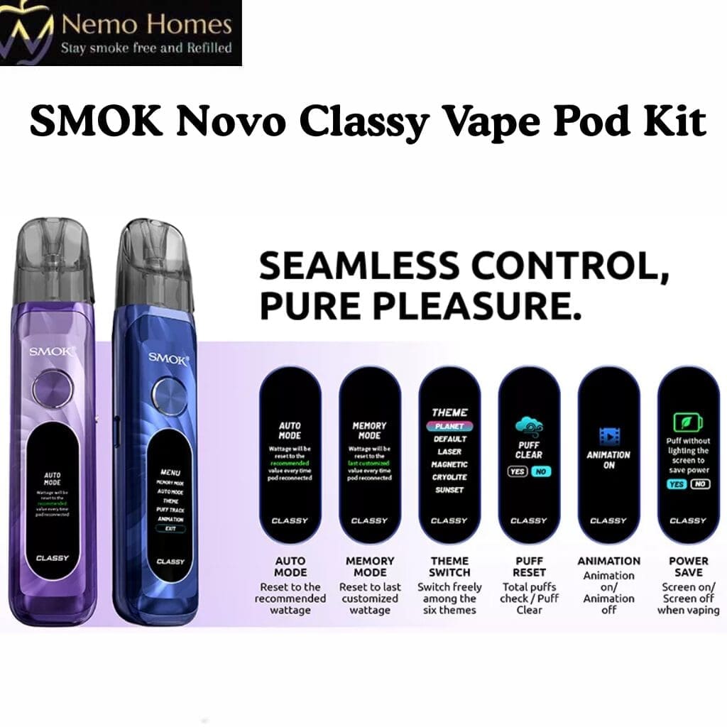 Buy SMOK Novo Classy Pod Kit - Free UK Next Day Delivery (no minimum spend)