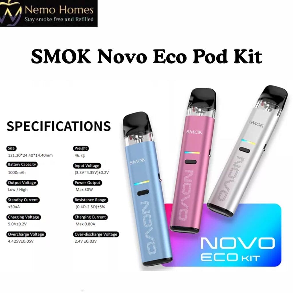 Buy SMOK Novo Eco Pod Kit - Free UK Next Day Delivery (no minimum spend)