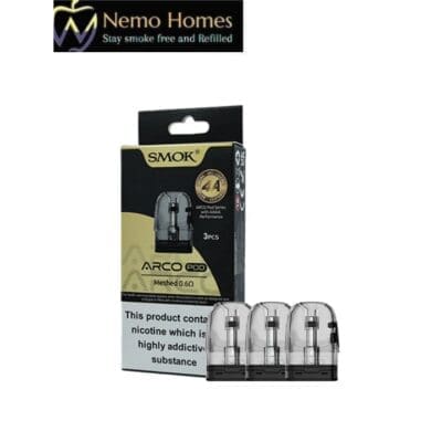 Buy SMOK Arco Replacement Pods - 0.60 ohm - XL  - Free UK Next Day Delivery (no minimum spend)