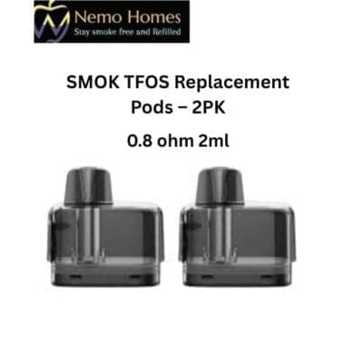 Buy SMOK TFOS Replacement Pods – 2PK  - Free UK Next Day Delivery (no minimum spend)