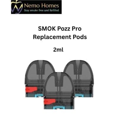 Buy SMOK Pozz Pro Replacement Pods  - Free UK Next Day Delivery (no minimum spend)