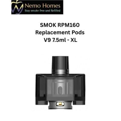 Buy Smok RPM160 Replacement Pods V9 7.5ml- XL - V9 7.5 ml - XL  - Free UK Next Day Delivery (no minimum spend)