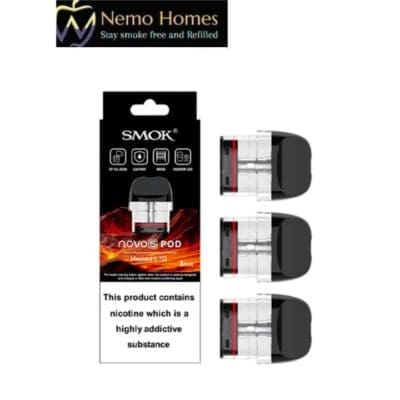 Buy SMOK Novo 5 Replacement Pods – 3PK  - Free UK Next Day Delivery (no minimum spend)