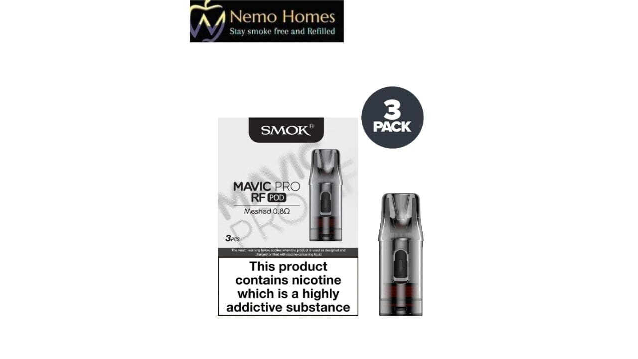 Buy SMOK Mavic Pro RF Replacement Pods – 3 PK - Free UK Next Day Delivery (no minimum spend)