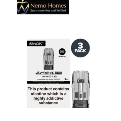 Buy SMOK Zrex RF Replacement Pods – 3PK  - Free UK Next Day Delivery (no minimum spend)