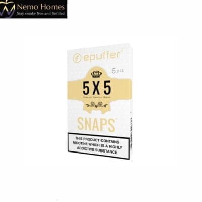 Buy ePuffer SNAPS 5X5 Tobacco Cartridges (TAN)  - Free UK Next Day Delivery (no minimum spend)