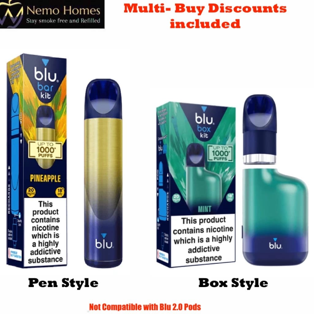 Buy Blu Bar Vape Device | Blu Bar Box Kit - Free UK Next Day Delivery (no minimum spend)