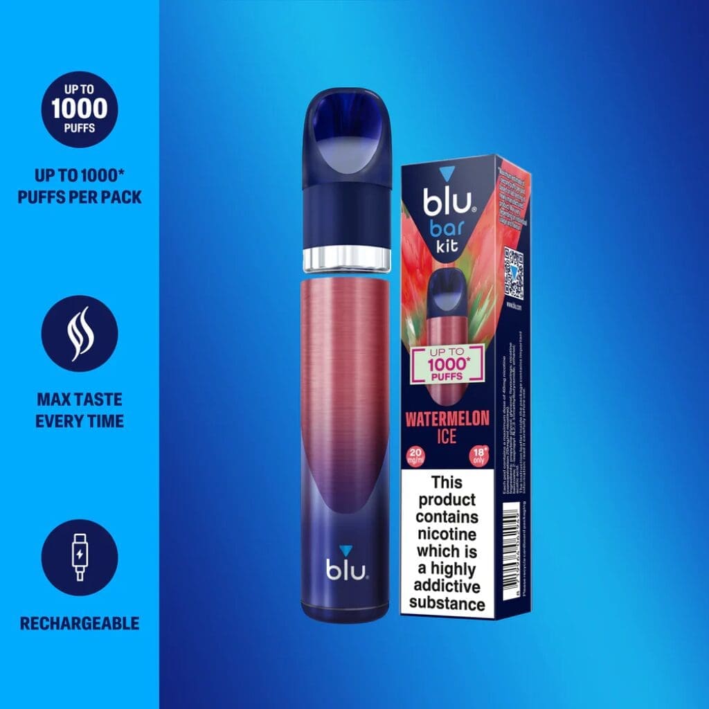 Buy Blu Bar Vape Device | Blu Bar Box Kit - Free UK Next Day Delivery (no minimum spend)