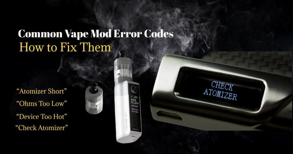 Buy Understanding Vape Mod Error Codes: Everything You Need To Know & How to Fix Them box mod error codes - Free UK Next Day Delivery (no minimum spend)